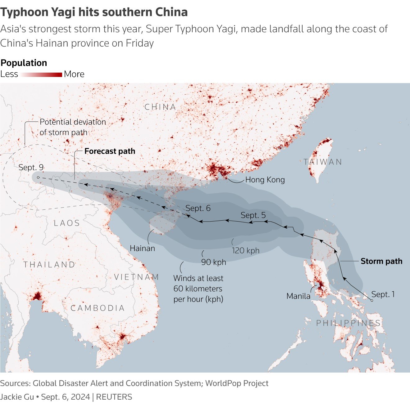 Typhoon hit southern china