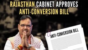 Anti Conversion bill in Rajasthan