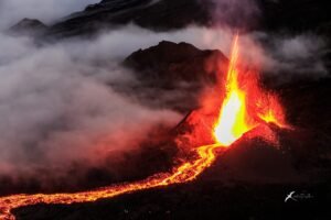 Volcanic eruption in ethiopia