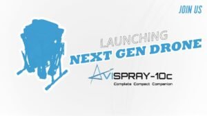 Compact Agricultural Drone AviSpray-10c