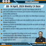 08-14 April 2024 Weekly Miscellaneous CA Doze