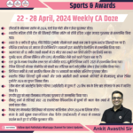 22-28 April 2024 Weekly Sports Awards CA Doze