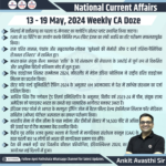 13 – 19 May, 2024 Weekly National CA Doze