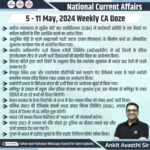 5 – 11 May, 2024 Weekly National CA Doze