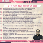 5 – 11 May, 2024 Weekly Sports Awards CA Doze