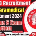 RRB Paramedical 2024 सिलेबस और परीक्षा पैटर्न