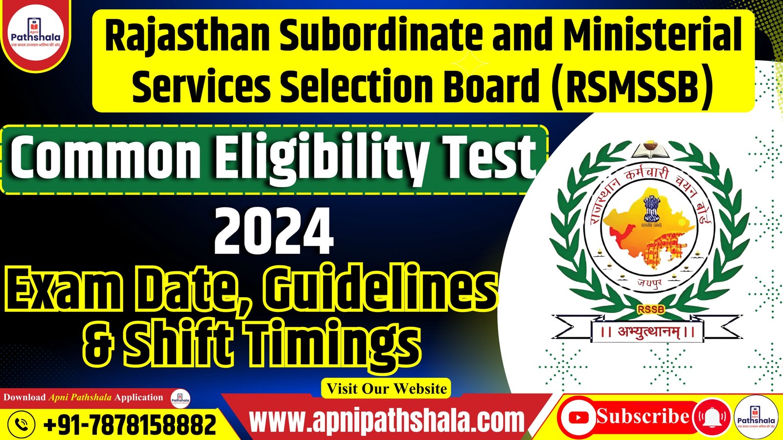 Rajasthan CET 2024_ Important Exam Guidelines, Shift Timings