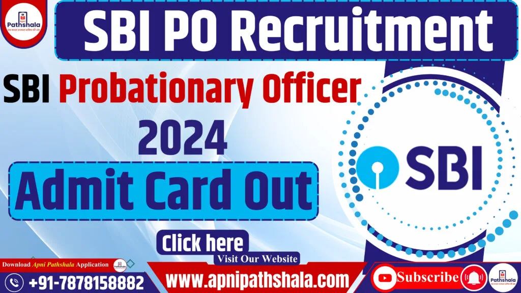 SBI PO Admit Card 2024: Admit Card Download