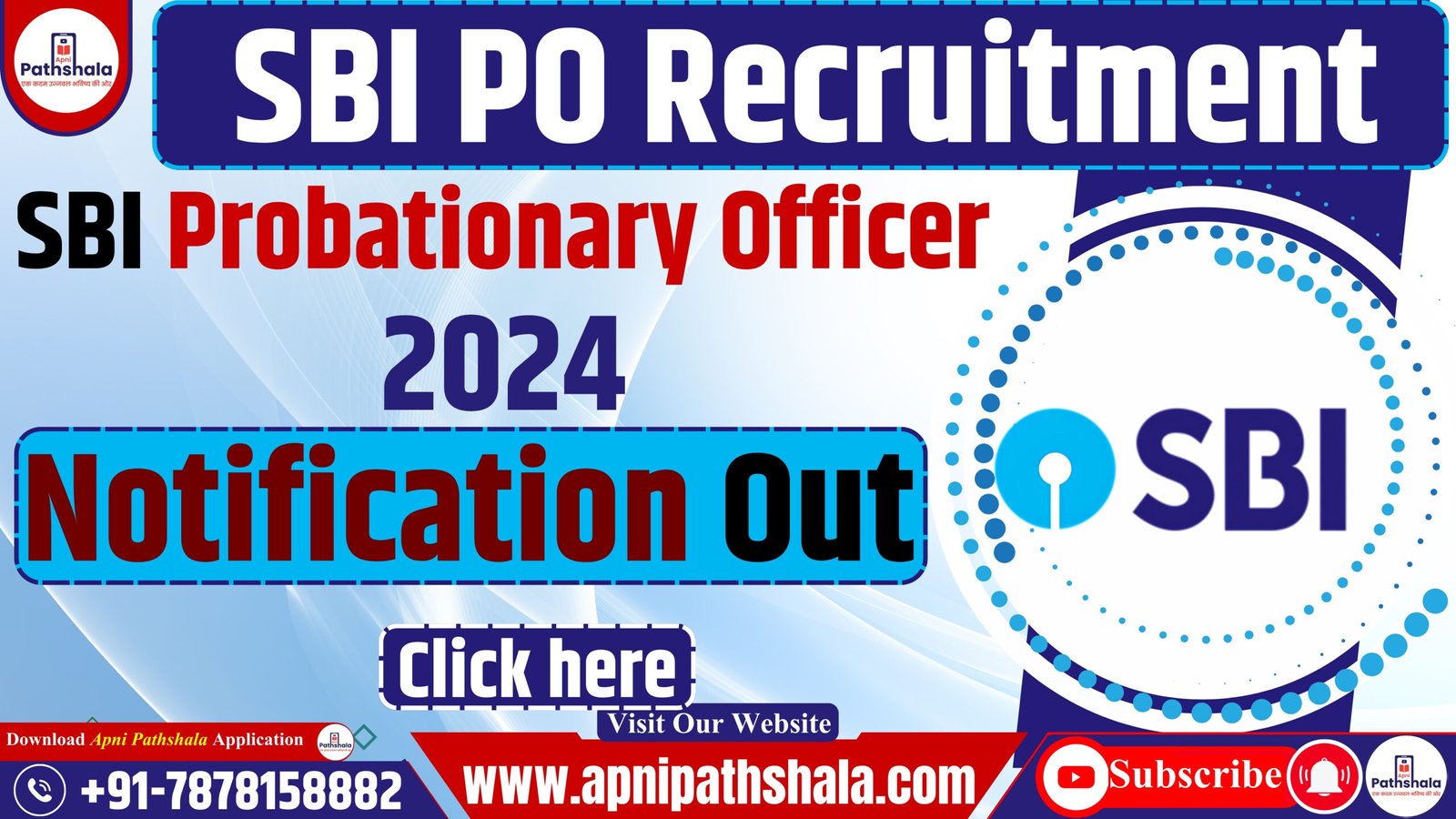 SBI PO Recruitment 2024 Notification