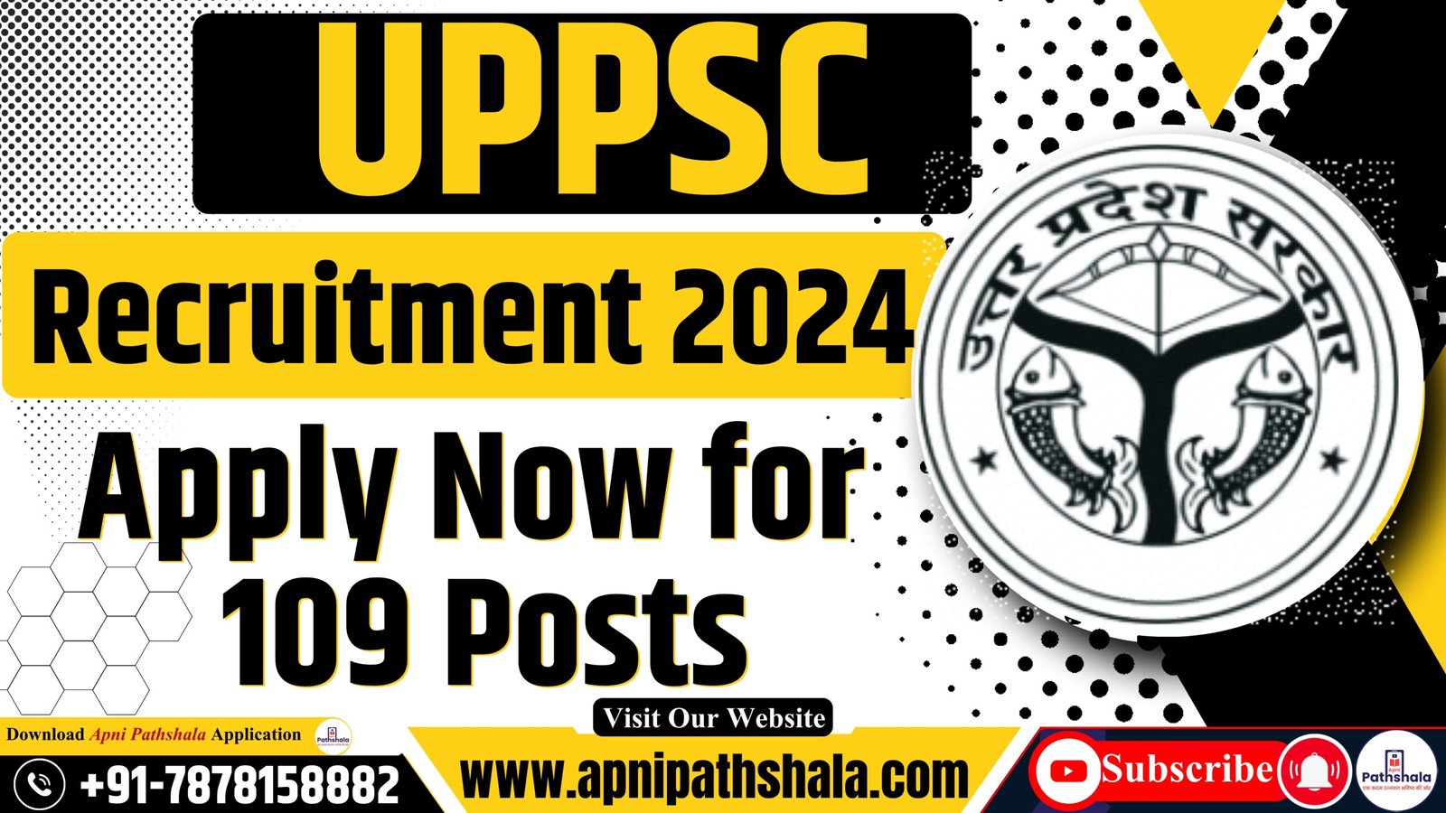 UPPSC Recruitment 2024_ Apply Now for 109 Posts