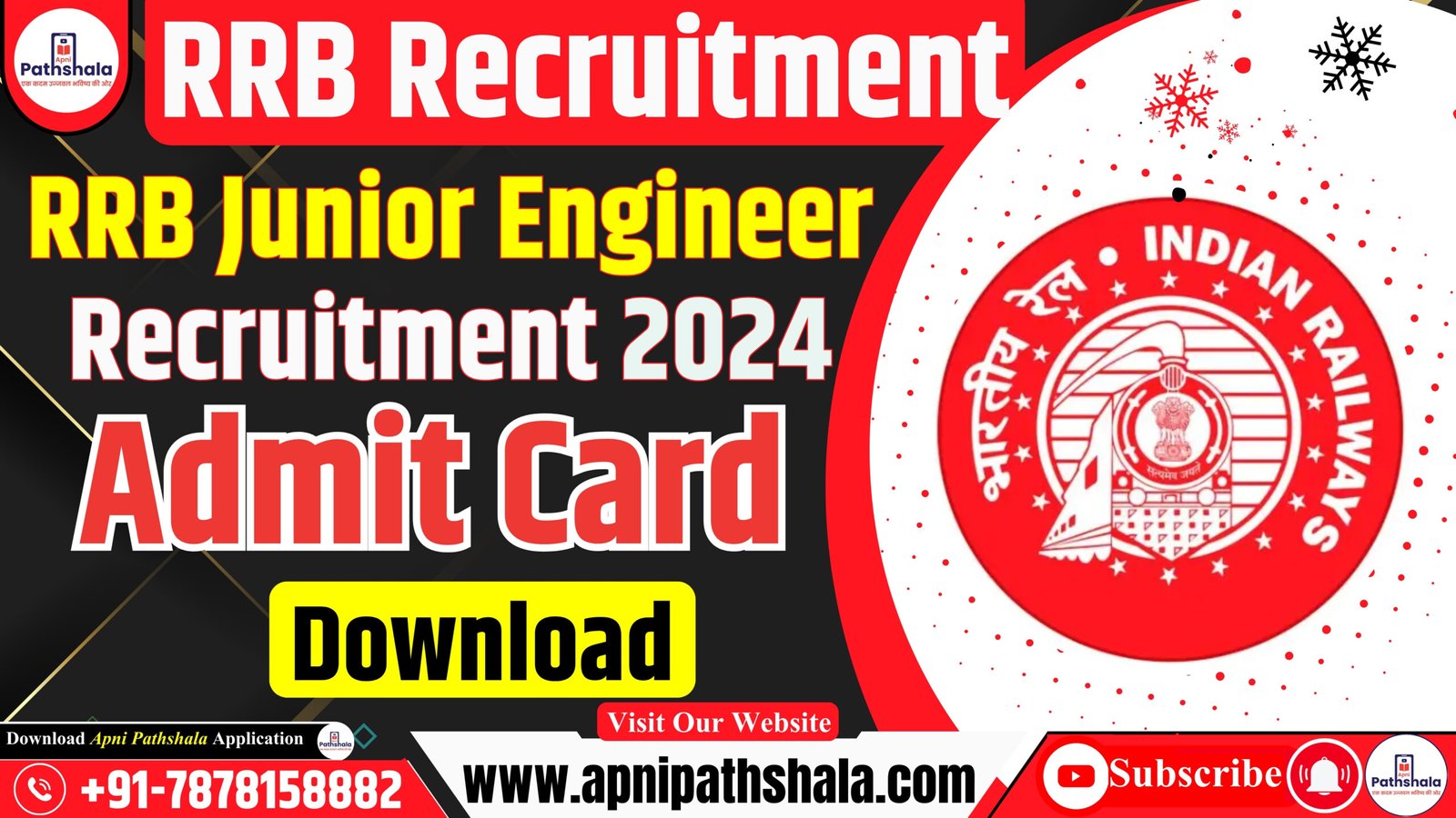 RRB JE Admit Card 2024_ Steps to Download Admit Card