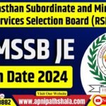 RSMSSB JE Exam Date 2024