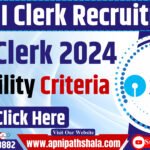 SBI Clerk Eligibility Criteria 2024