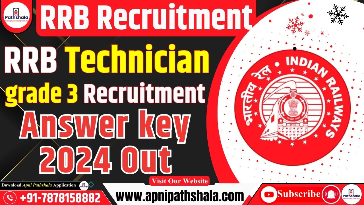 RRB Technician Grade 3 Answer Key 2024