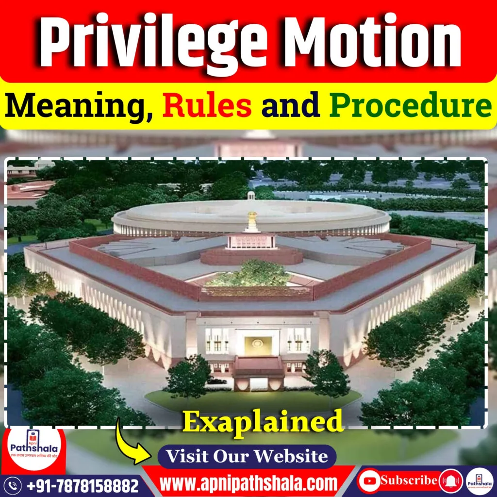 Privilege Motion: Meaning, Rules and Procedure