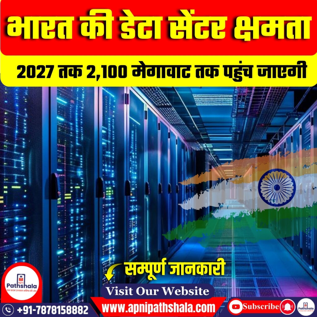 भारत की डेटा सेंटर क्षमता