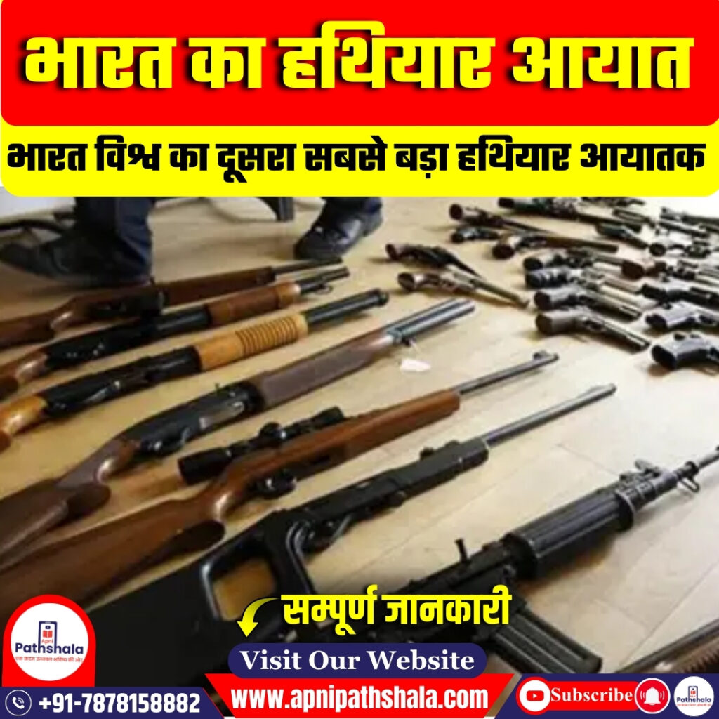 भारत दूसरा सबसे बड़ा हथियार आयातक