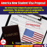 America New Student Visa Proposal