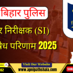 बिहार पुलिस अवर निरीक्षक (SI) निषेध परिणाम 2025