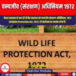 वन्यजीव (संरक्षण) अधिनियम 1972 (Wildlife (Protection) Act 1972) | Apni Pathshala