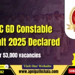 SSC GD Constable Result 2025 Declared