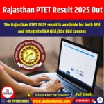 Rajasthan PTET Result 2025 Out