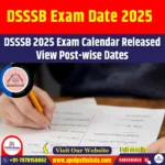 DSSSB Exam Date 2025