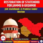 Restoration of Statehood for Jammu & Kashmir