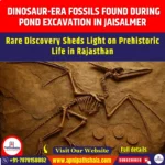 Dinosaur-Era Fossils found during Pond excavation in Jaisalmer