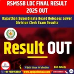 RSMSSB LDC Final Result 2025 OUT