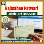 Rajasthan Patwari Admit Card 2025 Out