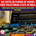142 Votes in Favour of Hamas-free Palestinian State in UNGA