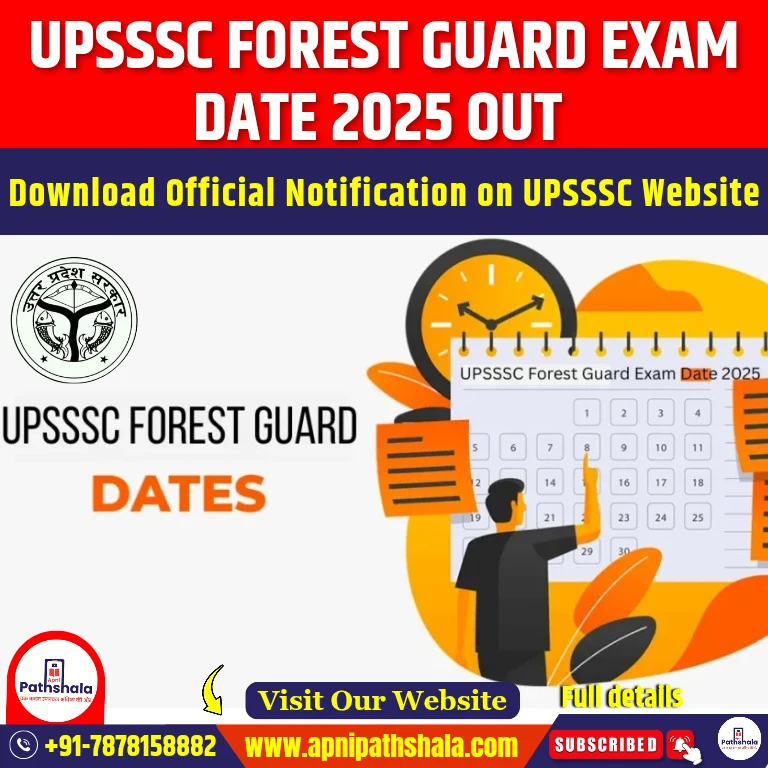 UPSSSC Forest Guard Exam Date 2025 Out