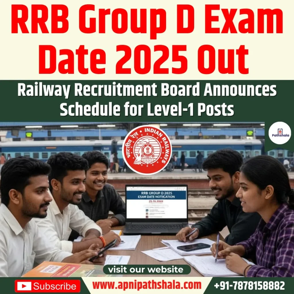 RRB Group D Exam Date 2025 Out