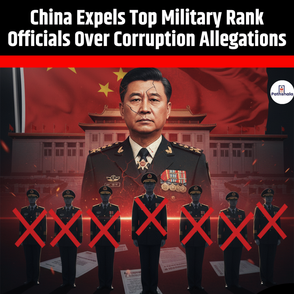 China Expels Top Military Rank Officials Over Corruption Allegations