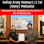 Indian Army Honours Lt Col (Hony) Mohanlal
