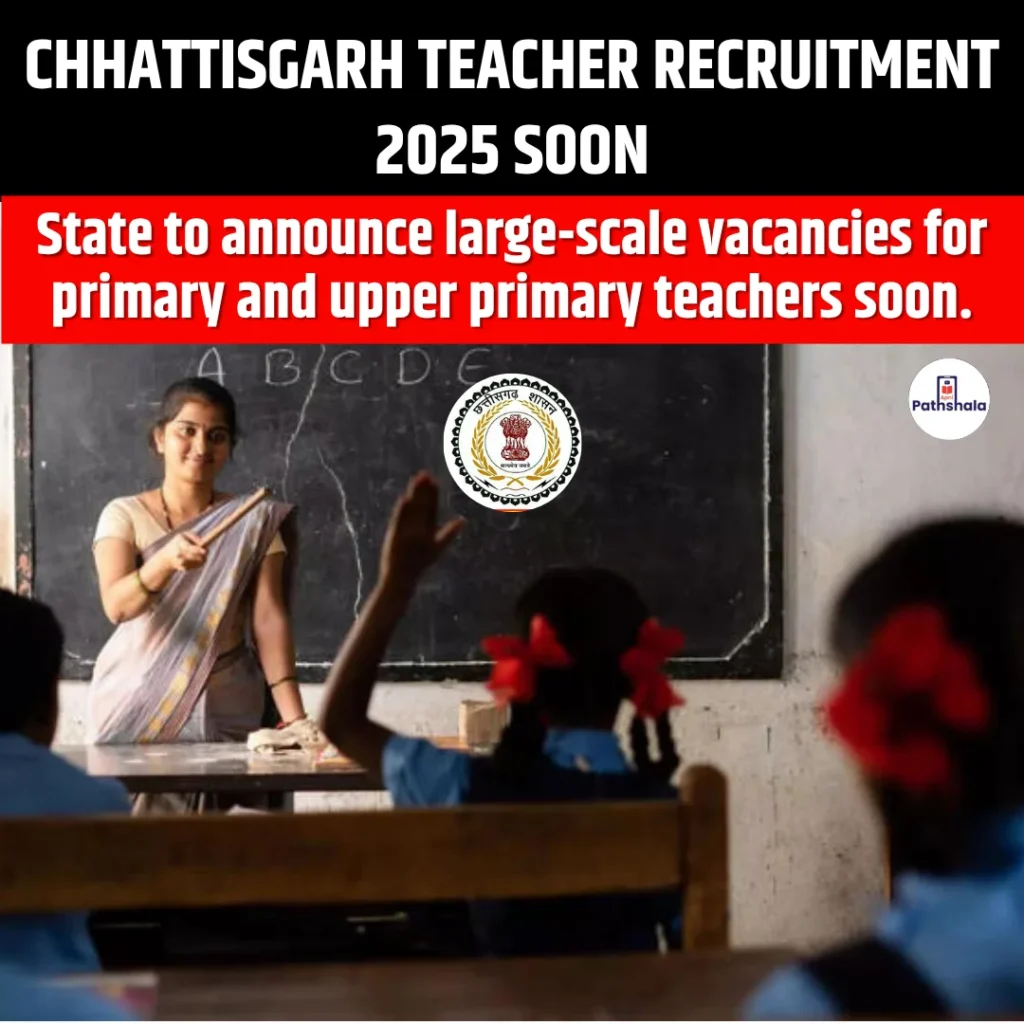Chhattisgarh Teacher Recruitment 2025 Soon