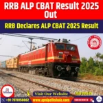 RRB ALP CBAT Result 2025 Out