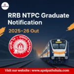 RRB NTPC Graduate Notification 2025-26 Out