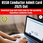 RSSB Conductor Admit Card 2025 Out