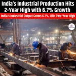 India Industrial Production Hits 2-Year High with 6.7% Growth