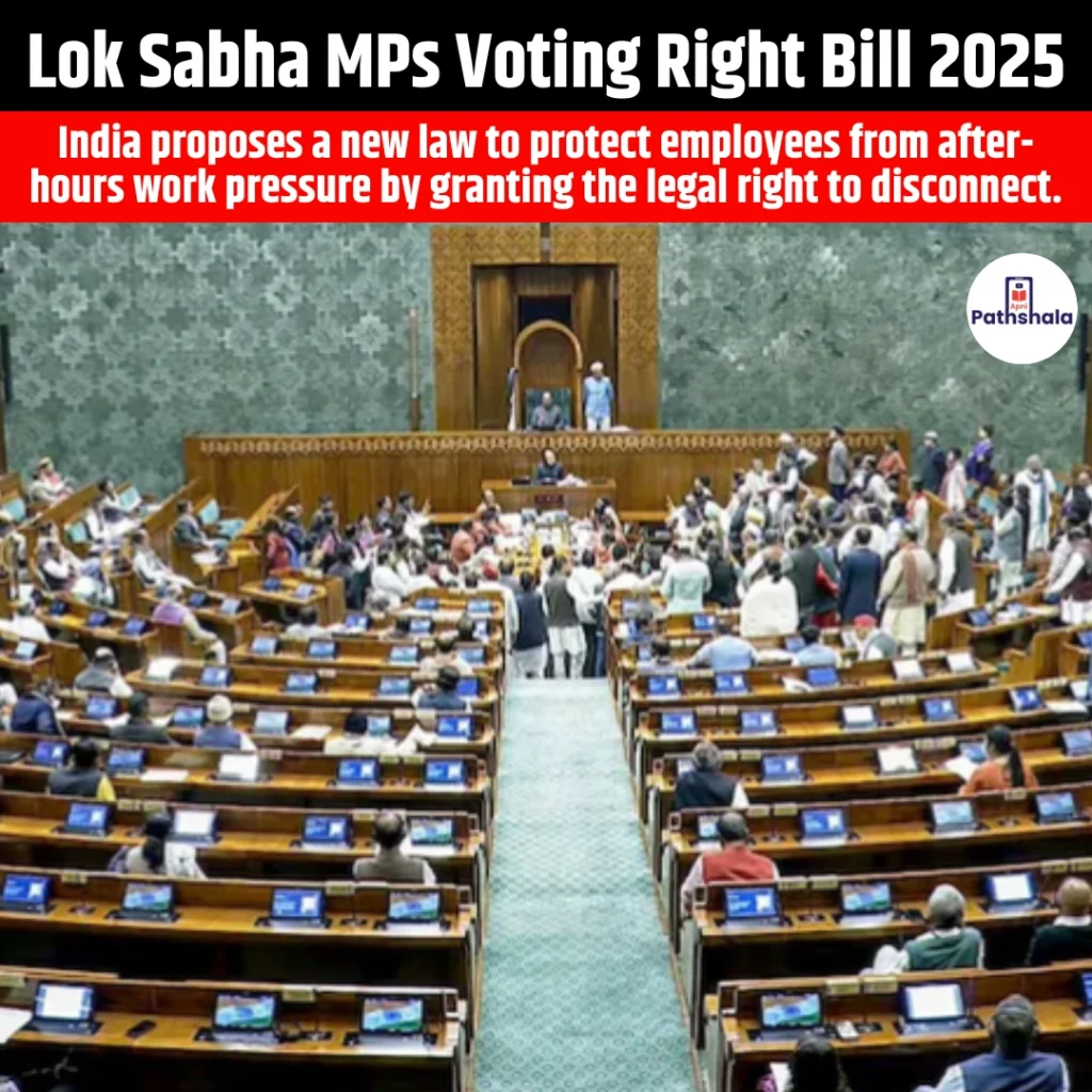 Lok Sabha MPs Voting Right Bill 2025