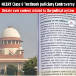 NCERT Class 8 Textbook Judiciary Controversy