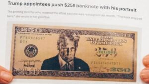 US Treasury Prepares To Print Trump Portrait On $250 Note