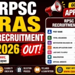 RPSC RAS Recruitment 2026 Out