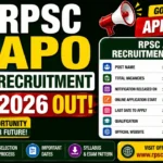 RPSC APO Recruitment 2026 Out