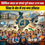 सिक्किम भारत का पांचवां पूर्ण साक्षर राज्य बना