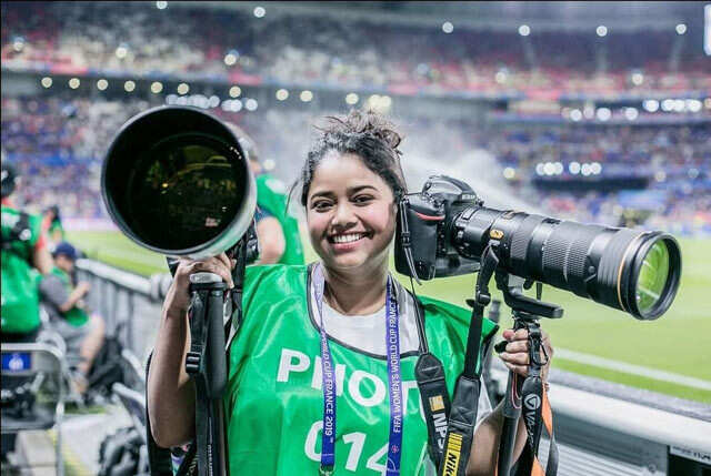 India First Female FIFA Photo Journalist