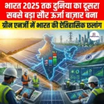 भारत 2025 तक दुनिया का दूसरा सबसे बड़ा सौर ऊर्जा बाज़ार बना (India Second Largest Solar Market)