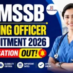 UKMSSB Nursing Officer Notification 2026 Out